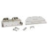 TE Connectivity AMPLIMITE 0.050 Series Zinc Straight D-Sub Backshell, 100 Way Strain Relief 5749197-1