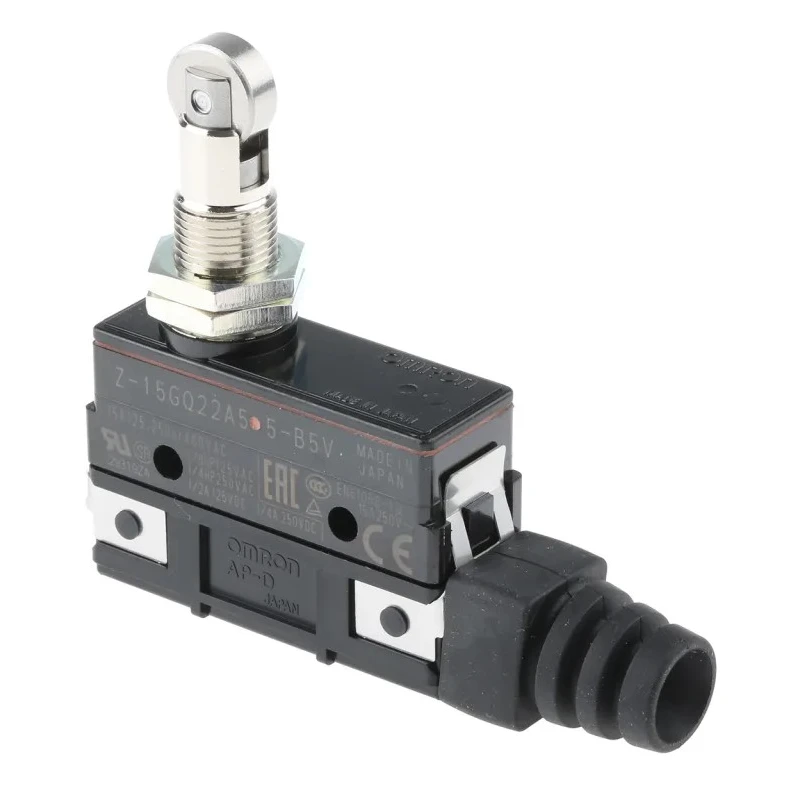Omron Z Series Roller Plunger Limit Switch SPDT, IP62, 500V, 15A Z-15GQ22A55-B5V