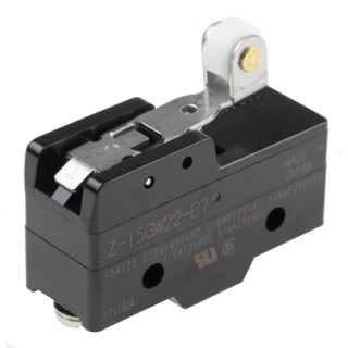 Omron Z Series Roller Lever Limit Switch, SPDT, IP00, Thermosetting Resin Housing, 500V 