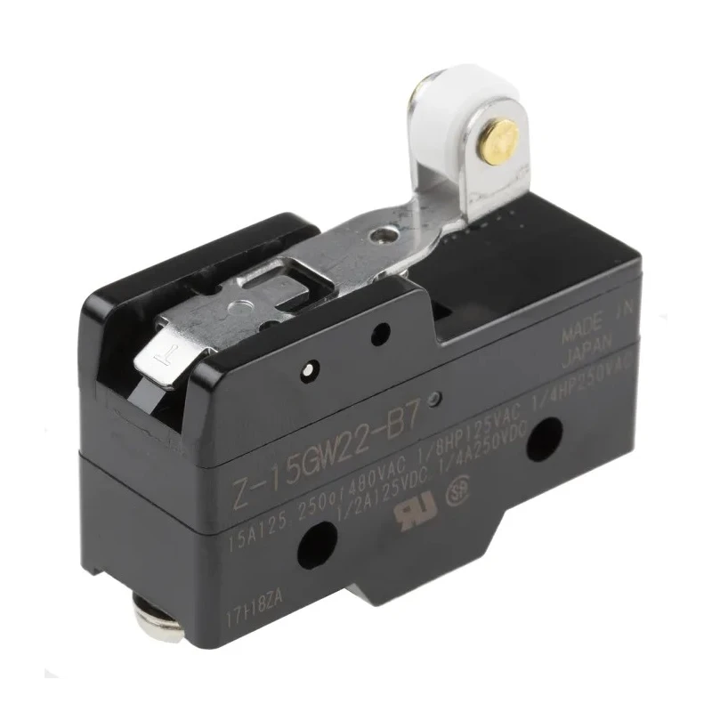 Omron Z Series Roller Lever Limit Switch, SPDT, IP00, Thermosetting Resin Housing, 500V 