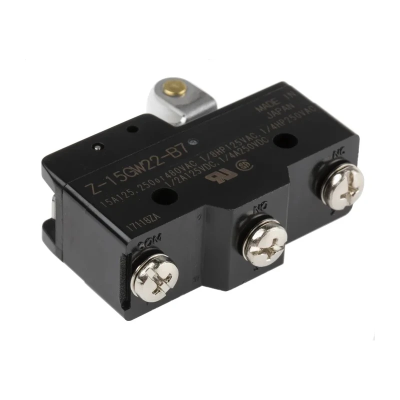 Omron Z Series Roller Lever Limit Switch, SPDT, IP00, Thermosetting Resin Housing, 500V 