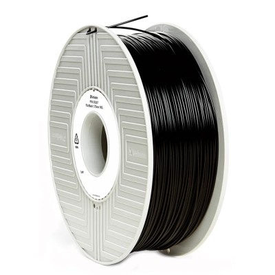 Verbatim 1.75 mm Black PLA 3D Printer Filament, 1 kg 55318