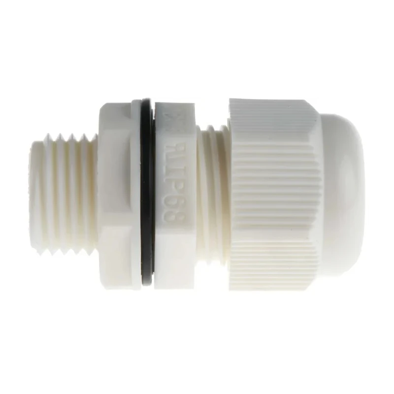 RS PRO AG-D Series White Polyamide 66 Cable Gland M16 Thread Size, 5 mm to 10 mm Cable Diameter, IP68 Rated 822-9767