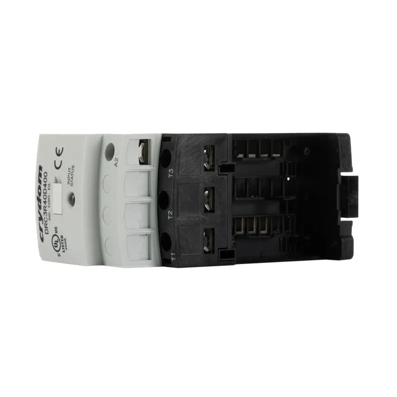 Crydom Solid State Relay, DIN Rail Mount, 7.6 A Load Current, 400 V AC Load Voltage, 30 V AC Control Voltage DRC3R40D400