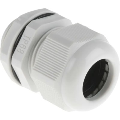 RS PRO AG-D Series Grey Polyamide 66 Cable Gland, M25 Thread, 13 mm min. to 18 mm max., IP68 822-9745
