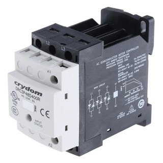 Crydom Solid State Relay, 4.8 A Load, DIN Rail Mount, 510 V AC Load, 30 V AC Control DRC3P48D400R