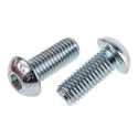 RS PRO Bright Zinc Steel Hex Socket Button Screw M10 x 25 mm 822-9221
