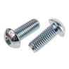 RS PRO Bright Zinc Steel Hex Socket Button Screw M10 x 25 mm 822-9221