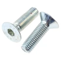 RS PRO Bright Zinc Steel Hex Socket Countersunk Screw, M12 x 40 mm DIN 7991 Grade A 822-9290