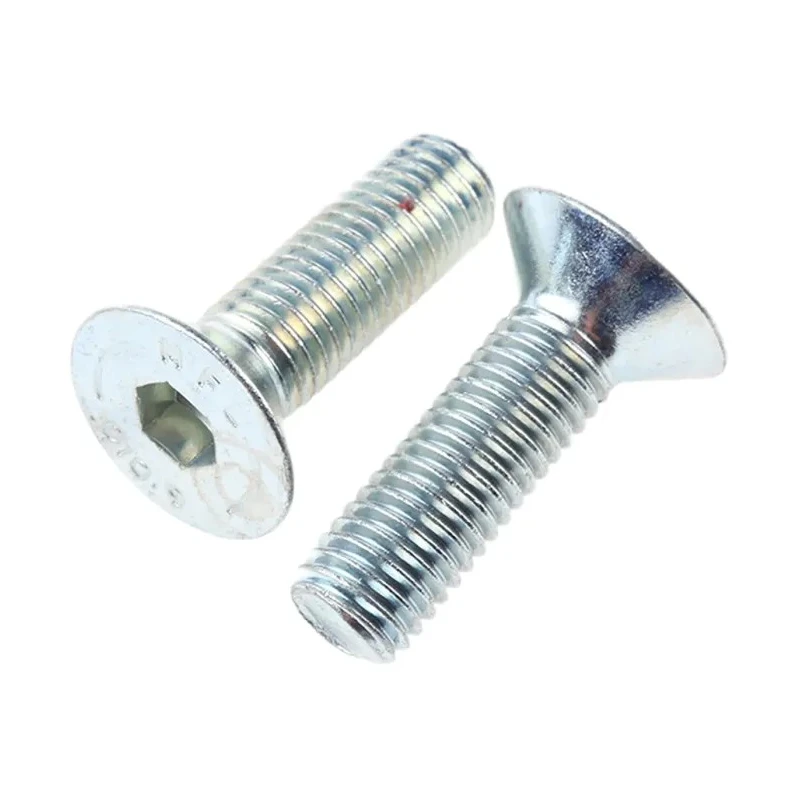 RS PRO Bright Zinc Steel Hex Socket Countersunk Screw, M12 x 40 mm DIN 7991 Grade A 822-9290