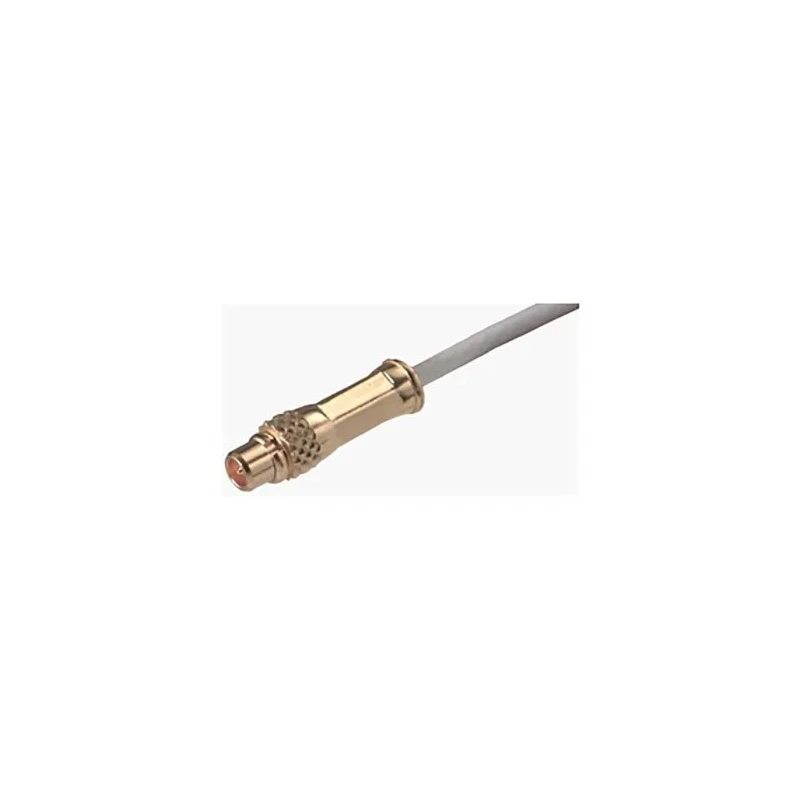 Huber+Suhner 11_MMCX-50-1-2/111_OE Series Coaxial Connector Cable Male MCX, 50 Ω, Straight Body Crimp