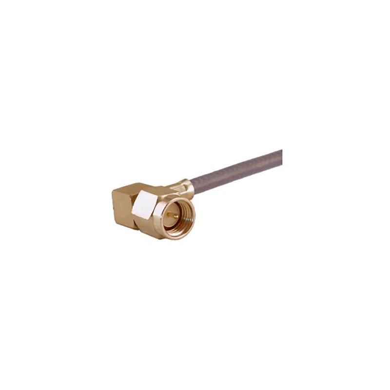 Huber+Suhner 16_SMA-50-2-106/111_NE Series Coaxial Connector Cable Male SMA, 50 Ω, Right Angle Body Crimp