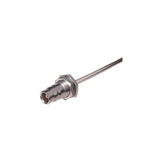Huber+Suhner 24_QN-50-3-3/13-_NE Series Coaxial Connector Cable Female QN, 50 Ω, Straight Body Solder 24_QN-50-3-3/13-_NE