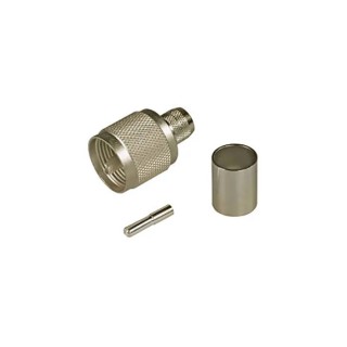 Huber+Suhner Coaxial Connector Cable Male UHF 50 Ω Straight Body Crimp 11_UHF-0-3-17/033_-E