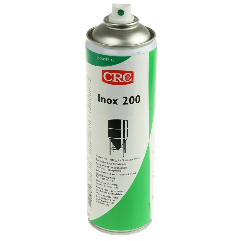 CRC Silver Spray Paint 500 ml Aerosol Can, Water-Based Protective Coating for Stainless Steel Surfaces 32337