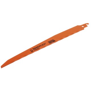 Bahco 310 mm Bi-Metal Reciprocating Saw Blade for Ferrous, Non-Ferrous Metal, Fibre, Plastic, Thin Metal, Wood, 24 321-24-SB