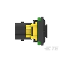 TE Connectivity LEAVYSEAL Automotive Connector Male Black Flange 21 Way Crimp Termination 1-2112162-1