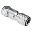 RS PRO Circular Connector M12 Plug Male Cable Mount, 9 Contacts, IP67, Push Pull, Chrome Plated Brass, Gold Plated 206-5030