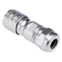 RS PRO Circular Connector M12 Plug Male Cable Mount, 9 Contacts, IP67, Push Pull, Chrome Plated Brass, Gold Plated 206-5030