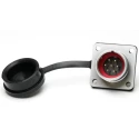 RS PRO Industrial Circular Connector Socket, 7 Contacts, Flange Mount, M16 Size, Male Contact, IP67 Rated, Chrome 206-5107