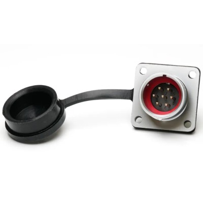 RS PRO Industrial Circular Connector Socket, 7 Contacts, Flange Mount, M16 Size, Male Contact, IP67 Rated, Chrome 206-5107
