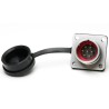 RS PRO Industrial Circular Connector Socket, 7 Contacts, Flange Mount, M16 Size, Male Contact, IP67 Rated, Chrome 206-5107