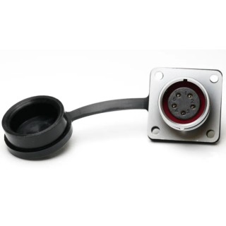 RS PRO Industrial Circular Connector, 5 Contacts, Flange Mount, M16 Size, Socket Female, IP67, Chrome Plated Brass 206-5113