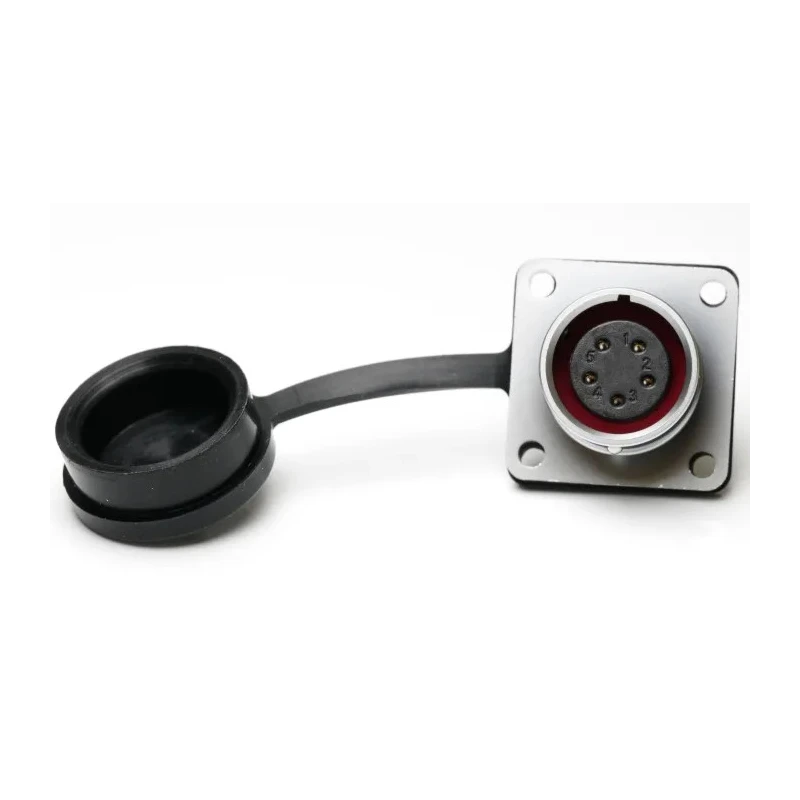 RS PRO Industrial Circular Connector, 5 Contacts, Flange Mount, M16 Size, Socket Female, IP67, Chrome Plated Brass 206-5113
