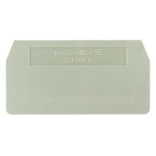 Weidmüller Z Series End Cover for Use with Terminal ZDU 6/3AN, Terminal ZDU 6/3AN BL, Terminal ZPE 6/3AN 7907370000