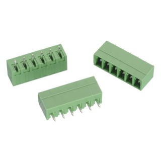 Wurth Elektronik 321 Series Pluggable Terminal Block, 6-Contact, 3.81 mm Pitch, 1 Row, 300V, 10.5A, Polyamide 691321300006