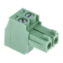 Wurth Elektronik 3611 Series Pluggable Terminal Block, 2-Contact, 3.5 mm Pitch, 1 Row, 10A Current, 300V AC 691361100002