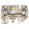 Weidmüller W Series Disconnect Terminal Block Brown, 6mm², 1-Level, Screw Termination 1934800000