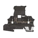 Weidmüller W Series 1-Level Fused DIN Rail Terminal Black, Screw Termination, 500V, 6.3A, 2.5mm² Cable 1162920000