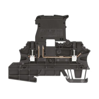 Weidmüller W Series 1-Level Fused DIN Rail Terminal Black, Screw Termination, 500V, 6.3A, 2.5mm² Cable 1162920000