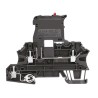 Weidmüller W Series 2-Level Fused DIN Rail Terminal Screw Black 2.5mm² 250V 6.3A 1163080000