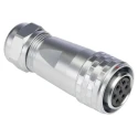 RS PRO Industrial Circular Connector 7 Contacts Cable Mount Plug Female IP67, M20, Chrome Plated Brass SF20 Series 206-5136