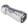 RS PRO Industrial Circular Connector 7 Contacts Cable Mount Plug Female IP67, M20, Chrome Plated Brass SF20 Series 206-5136