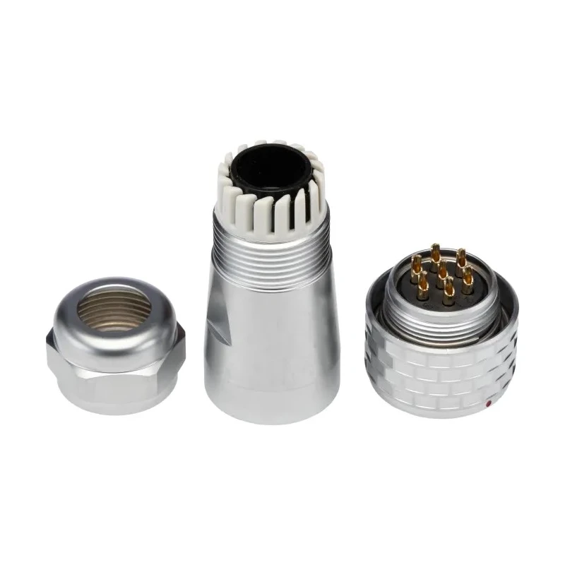 RS PRO Industrial Circular Connector 7 Contacts Cable Mount Plug Female IP67, M20, Chrome Plated Brass SF20 Series 206-5136