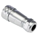 RS PRO Industrial Circular Connector 7 Contacts Cable Mount Plug Female IP67, M20, Chrome Plated Brass SF20 Series 206-5136