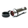 RS PRO Industrial Circular Connector M20, 4 Contacts, Socket, Male, 25A, 500V, IP67, Chrome Plated Brass SF20 Series 206-5145