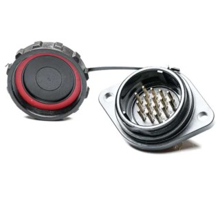 RS PRO Circular Connector Flange Mount Socket, Male Contact, 16 Pole, 10A, 500V, IP68 Rated, SP29 Series 206-5224