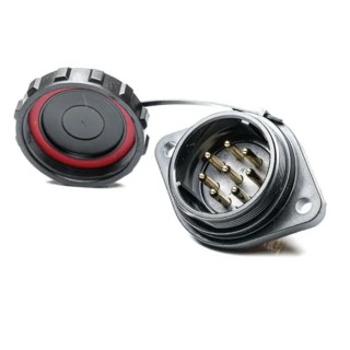 RS PRO Circular Connector, 8 Contacts, Flange Mount, Socket, Male, IP68 Rated, 500V, 10A, SP29 Series 206-5238