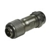 RS PRO Industrial Circular Connector, 3 Contacts, Cable Mount, Male Plug, IP67, 250V, 13A, Zinc Alloy Housing 206-5260