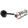 RS PRO Industrial Circular Connector 3 Contacts Cable M8 Socket Male IP67 SF8B Series 125V 5A 206-5216