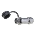 RS PRO Circular Connector Cable Socket Female 9 Contacts IP67 Zinc Alloy Housing Threaded Coupling ST12 Series 206-5291