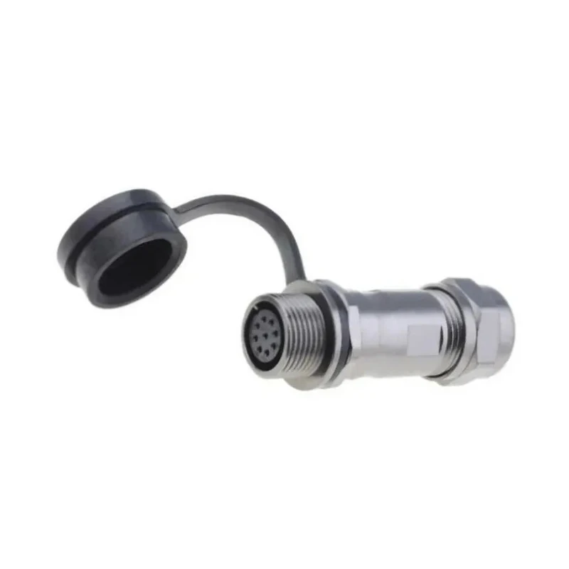RS PRO Circular Connector Cable Socket Female 9 Contacts IP67 Zinc Alloy Housing Threaded Coupling ST12 Series 206-5291