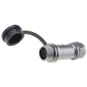 RS PRO Industrial Circular Connector 9 Contacts Cable Socket Male Threaded Coupling IP67 ST12 Series 206-5283