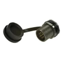 RS PRO Circular Connector 7 Contacts Rear Mount Socket Male IP67 Zinc Alloy Housing 125V 5A ST12 Series 206-5313