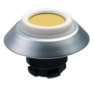 Schmersal Yellow Momentary Push Button Switch 22.3 mm Cutout IP69K IP67 101163558
