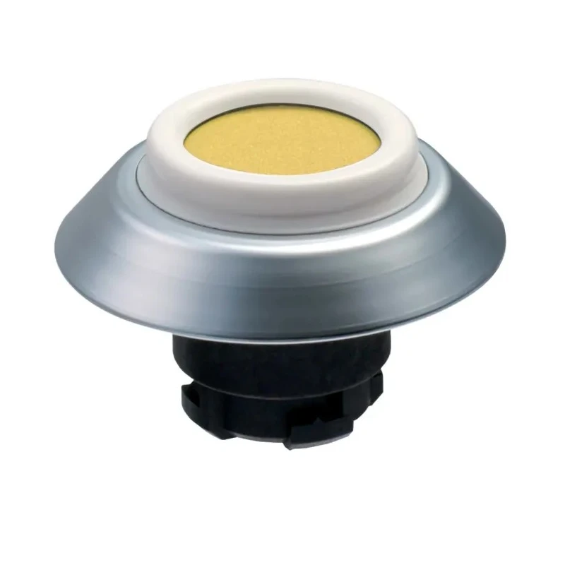 Schmersal Yellow Momentary Push Button Switch 22.3 mm Cutout IP69K IP67 101163558